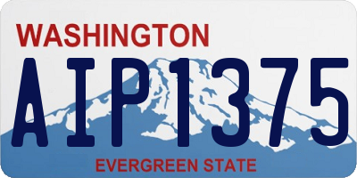 WA license plate AIP1375