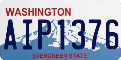 WA license plate AIP1376