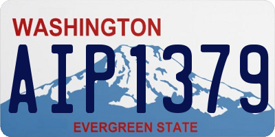 WA license plate AIP1379