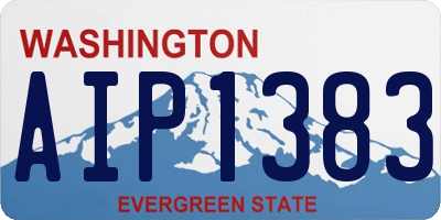 WA license plate AIP1383