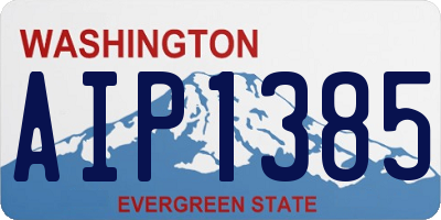WA license plate AIP1385