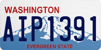 WA license plate AIP1391