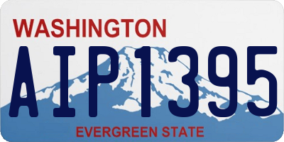 WA license plate AIP1395
