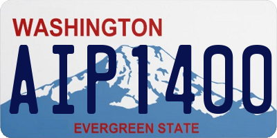 WA license plate AIP1400