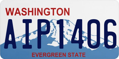 WA license plate AIP1406