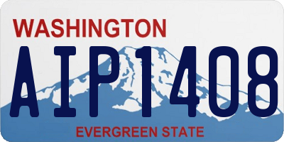 WA license plate AIP1408
