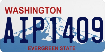 WA license plate AIP1409