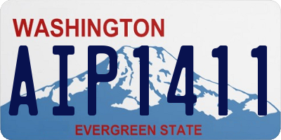 WA license plate AIP1411