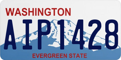 WA license plate AIP1428