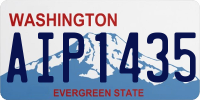 WA license plate AIP1435