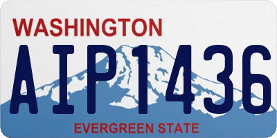 WA license plate AIP1436
