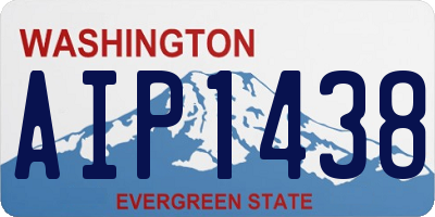 WA license plate AIP1438
