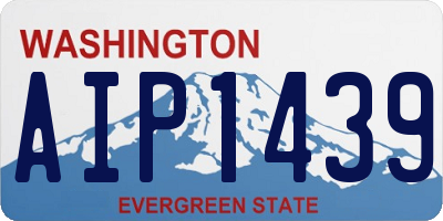 WA license plate AIP1439