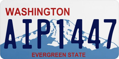 WA license plate AIP1447