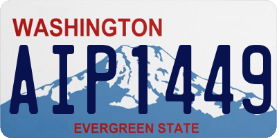 WA license plate AIP1449