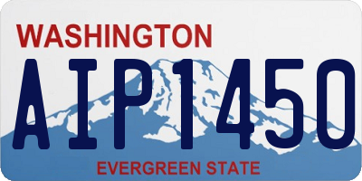 WA license plate AIP1450