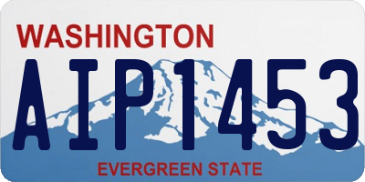 WA license plate AIP1453