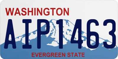 WA license plate AIP1463