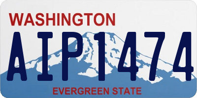 WA license plate AIP1474