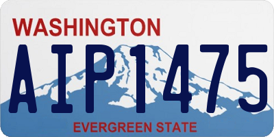 WA license plate AIP1475