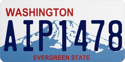 WA license plate AIP1478