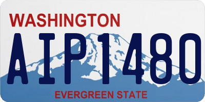 WA license plate AIP1480