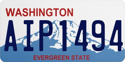 WA license plate AIP1494