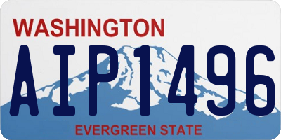 WA license plate AIP1496
