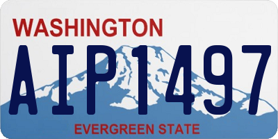 WA license plate AIP1497