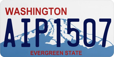 WA license plate AIP1507