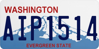 WA license plate AIP1514