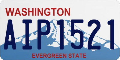 WA license plate AIP1521