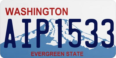 WA license plate AIP1533