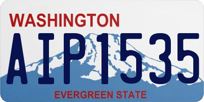 WA license plate AIP1535