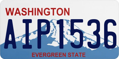 WA license plate AIP1536