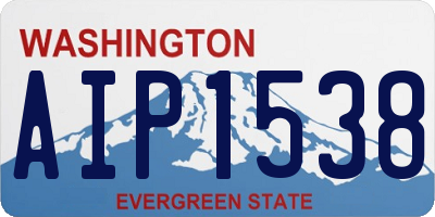 WA license plate AIP1538