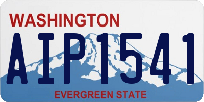WA license plate AIP1541