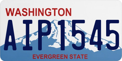 WA license plate AIP1545