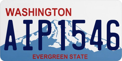 WA license plate AIP1546