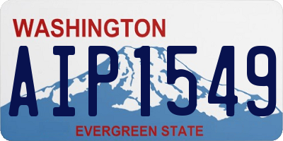 WA license plate AIP1549