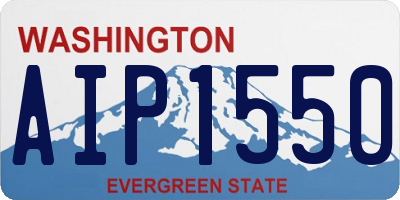 WA license plate AIP1550