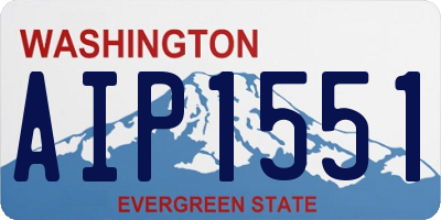 WA license plate AIP1551