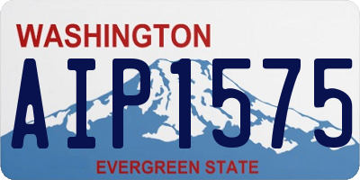 WA license plate AIP1575