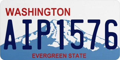 WA license plate AIP1576