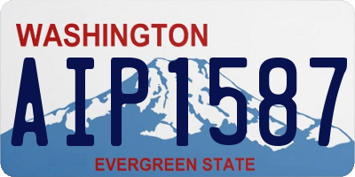 WA license plate AIP1587