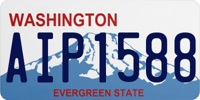 WA license plate AIP1588