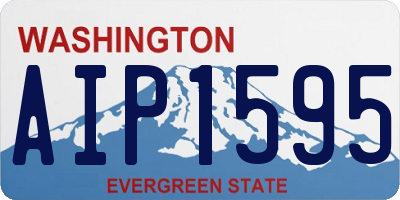 WA license plate AIP1595