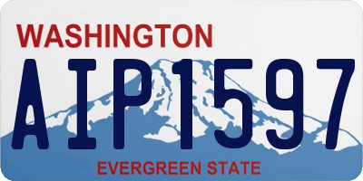 WA license plate AIP1597