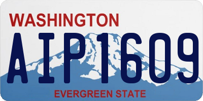 WA license plate AIP1609
