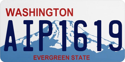 WA license plate AIP1619